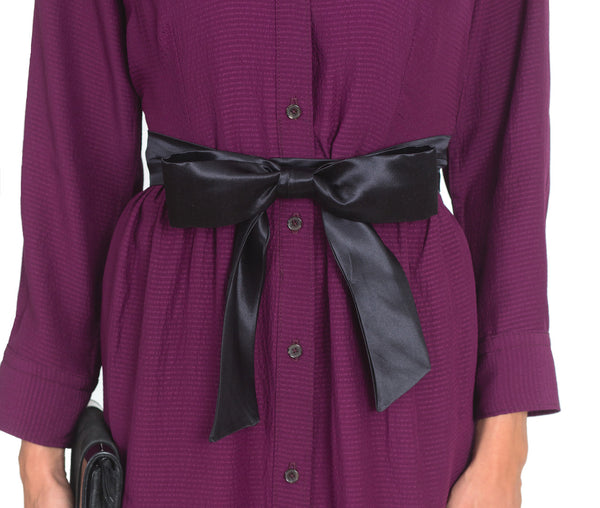 fitted lace wedding dress Elegant V Neck Floral Purple Lace Bridesmaid Dress with Belt
