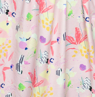 Abstract Floral Sueded Jersey - Kit